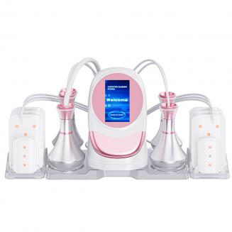 80K RF ultralydsvakuumkavitationssystem 6 i 1, til fedtforbrænding, slankekure og formgivning, med Lipolaser-puder