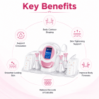 FREYARA 80K RF Ultrasonic Vacuum Cavitation System 6in1, for Fat Burning Body Slimming Sculpting, with Lipolaser Pads