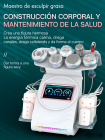 Máquina de cavitación ultrasónica 80k 9 en 1 profesional con almohadillas de lipoláser para adelgazamiento corporal, masajeador de vacío para salón de spa.