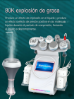 Máquina de cavitación ultrasónica 80k 9 en 1 profesional con almohadillas de lipoláser para adelgazamiento corporal, masajeador de vacío para salón de spa.