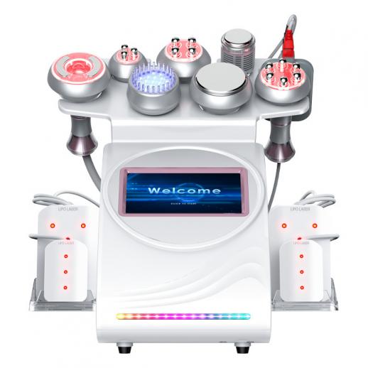 80K RF Cavitation Machine, Lipolaser Pads, 9in1 Body Slimming, Vacuum Massager Device for SPA Salon
