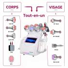 Machine de Cavitation RF 80K, Coussinets Lipolaser, Amincissement du Corps 9en1, Appareil de Massage sous Vide pour Salon de SPA