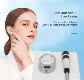 Face Skin Cooling Device, Cryotherapy Electroporation Needle-Free Mesotherapy Skin Rejuvenation Machine