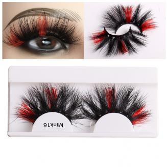 رموش صناعية 8D ملونة، مينك 16