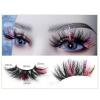 8D False Eyelashes، Glitter Color، مينك 22