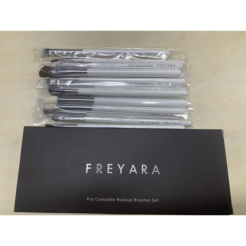 Kit Profissional de 17pcs Pincéis de Sombra  Clássico Branco