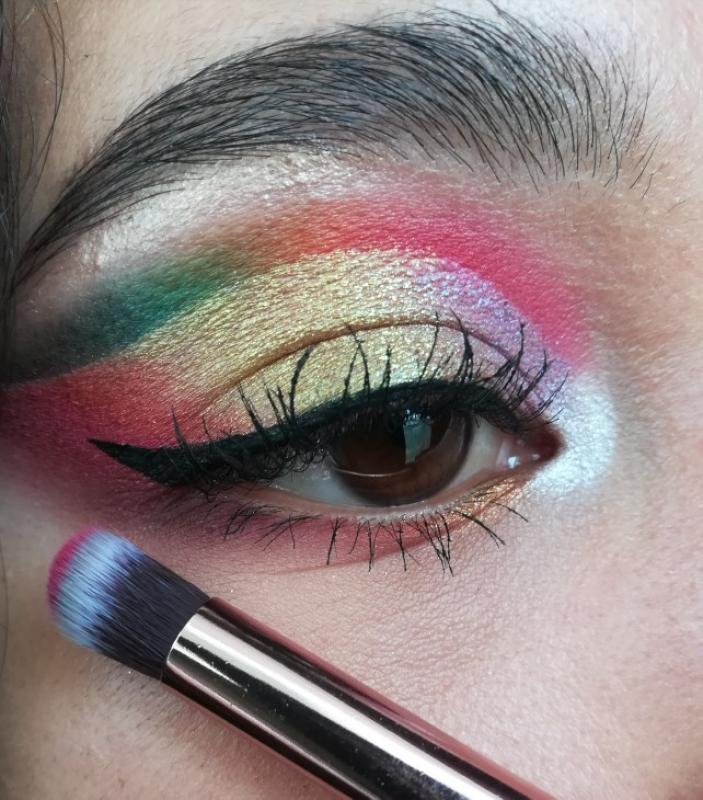 Kit Profissional de 17pcs Pincéis de Sombra  Clássico Branco