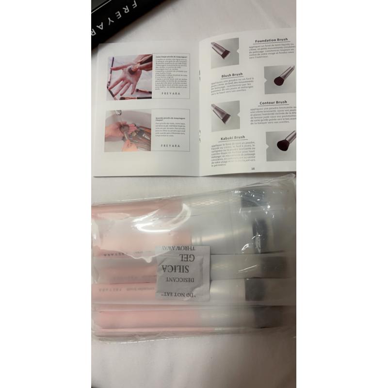 FREYARA Pincéis Maquiagem Profissional Kit 25pcs, Rosa Brilhante