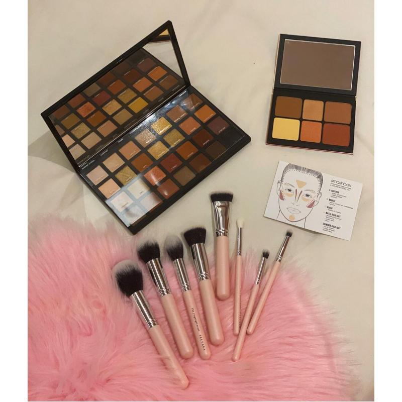 FREYARA Pincéis Maquiagem Profissional Kit 25pcs, Rosa Brilhante