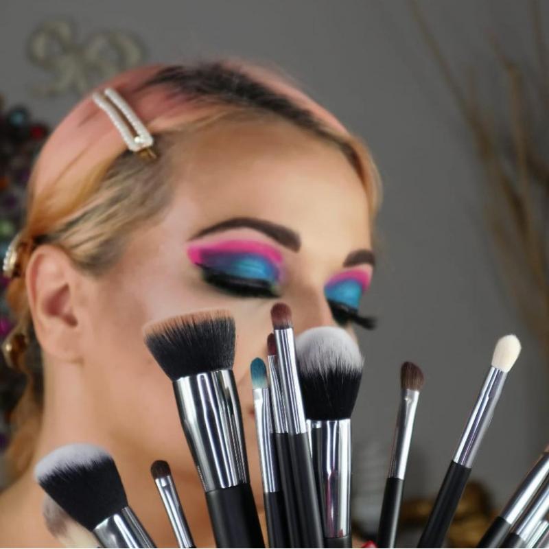 FREYARA Pincéis Maquiagem Profissional Kit 30pcs, Clássico Preto