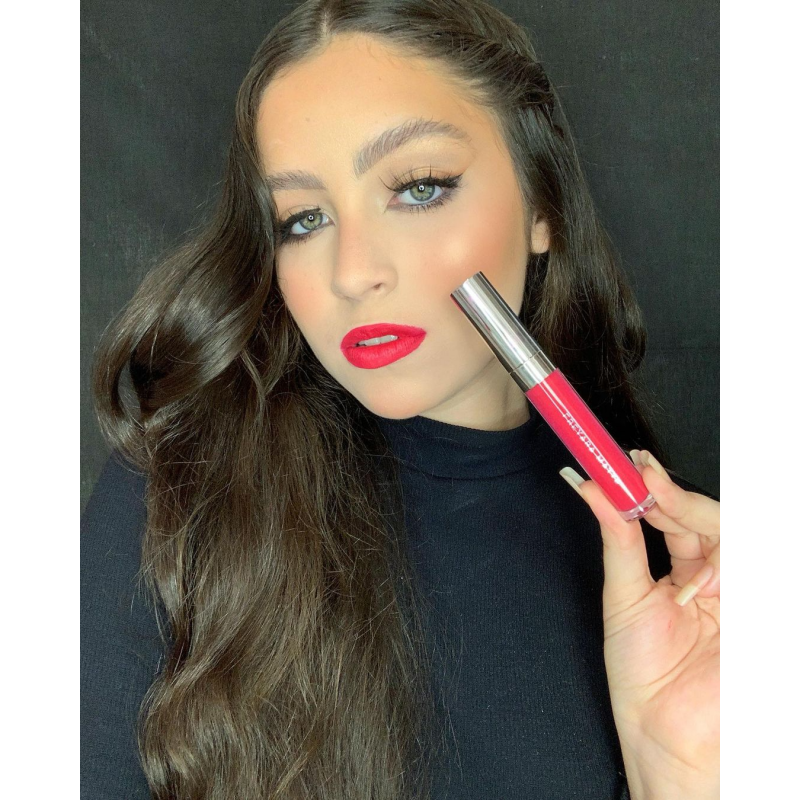 Waterproof, Longa Duração, Lipgloss Matte, Hibiscus