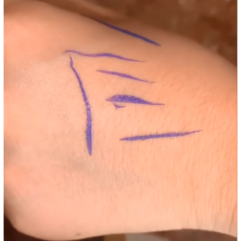 Waterproof, Longa Duração, Delineador Líquido, Violeta