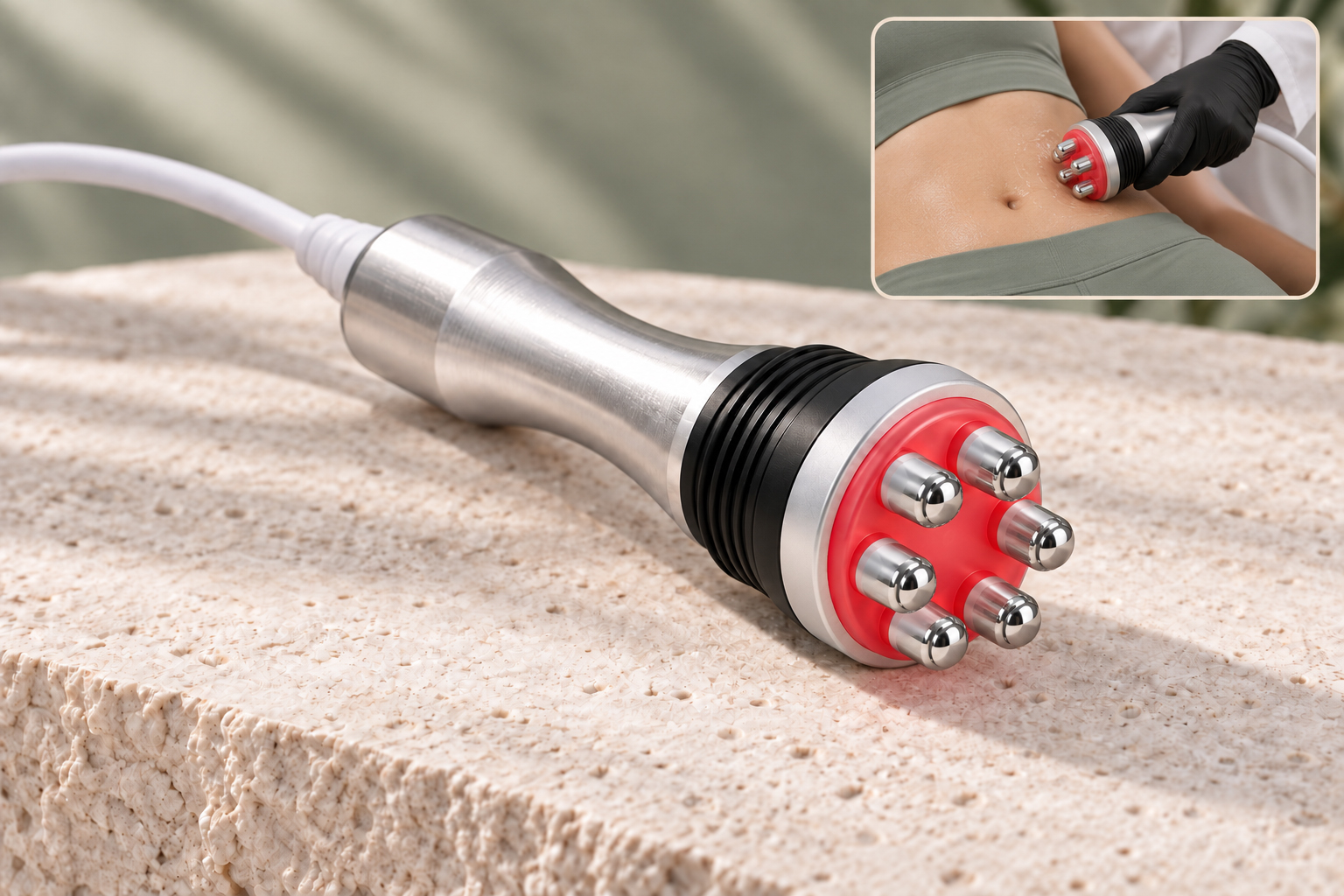 6-pole body RF handpiece and body treatment