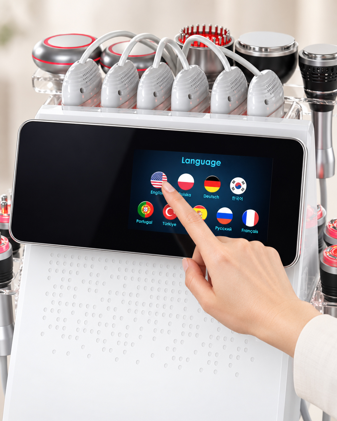 FREYARA machine touchscreen control interface