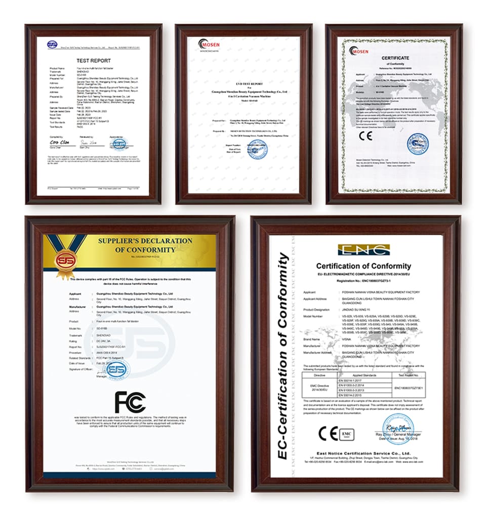 FREYARA international quality and compliance certificates