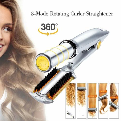 Professional hairstylist using 6in1 hair curling iron