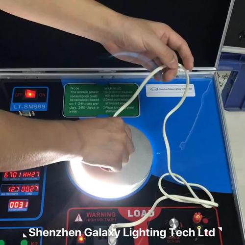 LED spectrometer measuring light output in laboratory setting