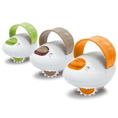 Mini massager demonstrating deep tissue treatment