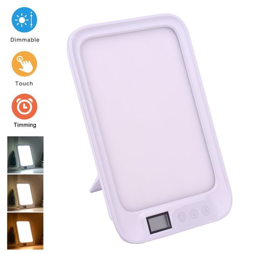 Professional using home light therapy device