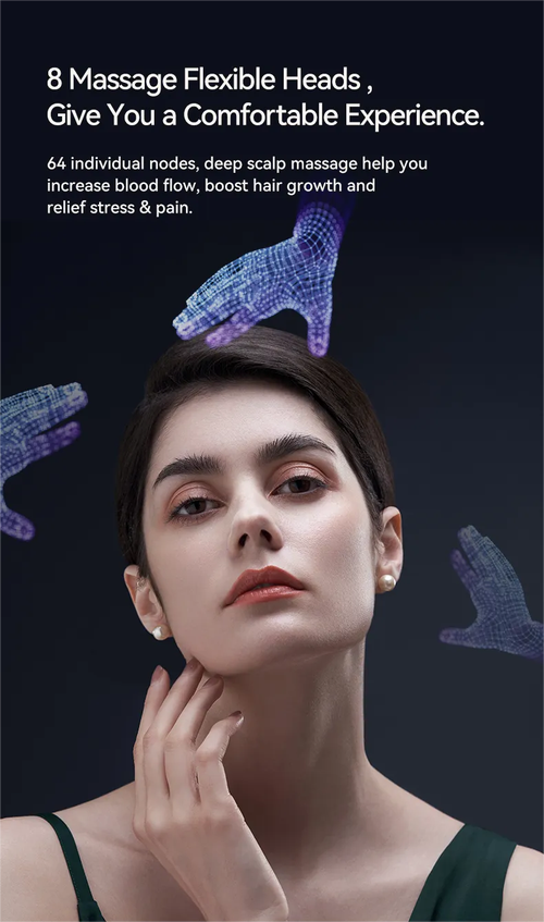 Before and after results of light therapy for hair growth after 12 weeks