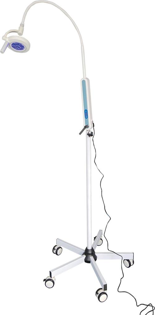 Light therapy lamp in home office setting