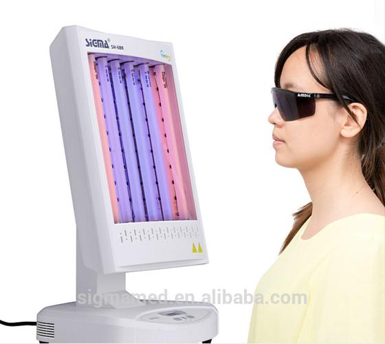 light therapy for acne device demonstration