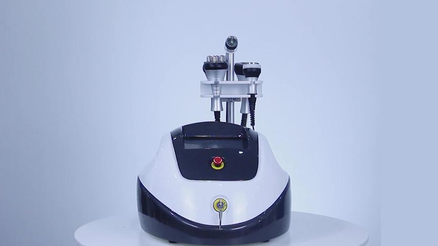 Professional cavitation fat removal machine in use