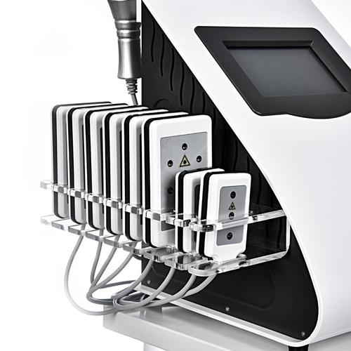 Professional cavitation therapy machine with multiple handpieces