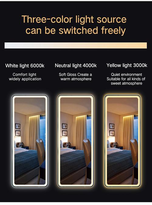 dressing mirror with LED lights
