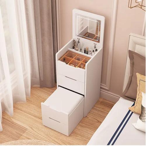 Modern bedroom with large dressing table mirror