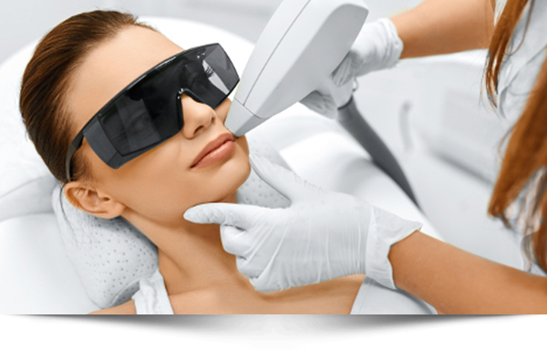 woman using best at home hair removal device