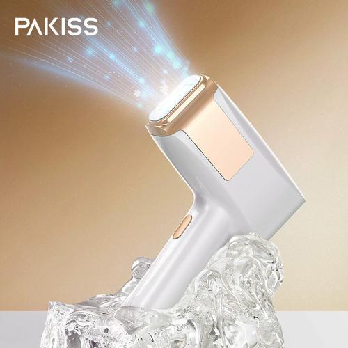 woman using hair removal IPL device at home