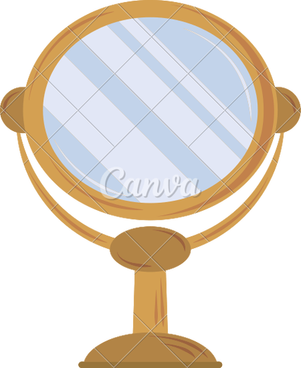 portable mirror with stand