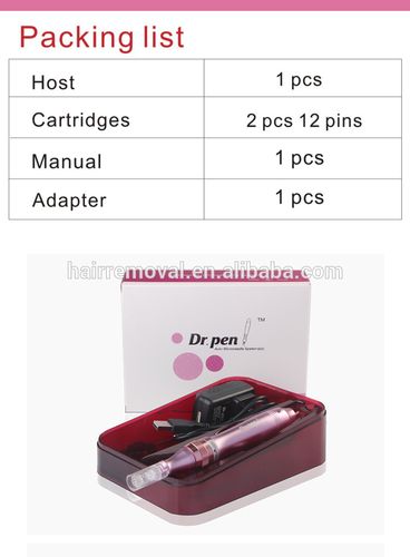 Professional dermapen machine in clinical setting