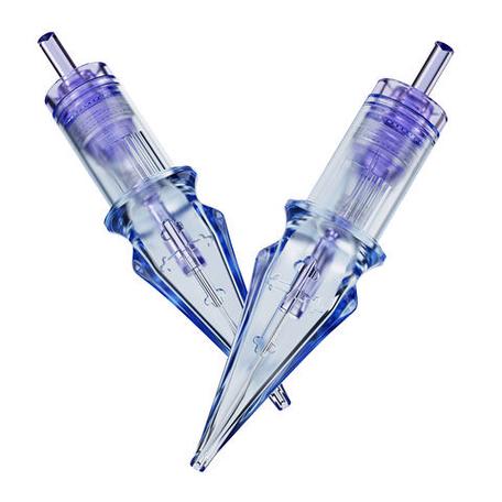 Medical procedure using professional needle cartridges