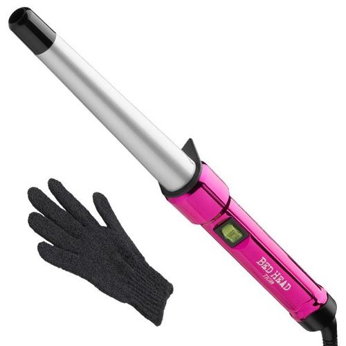 Professional mini hair curling wand creating spiral curls