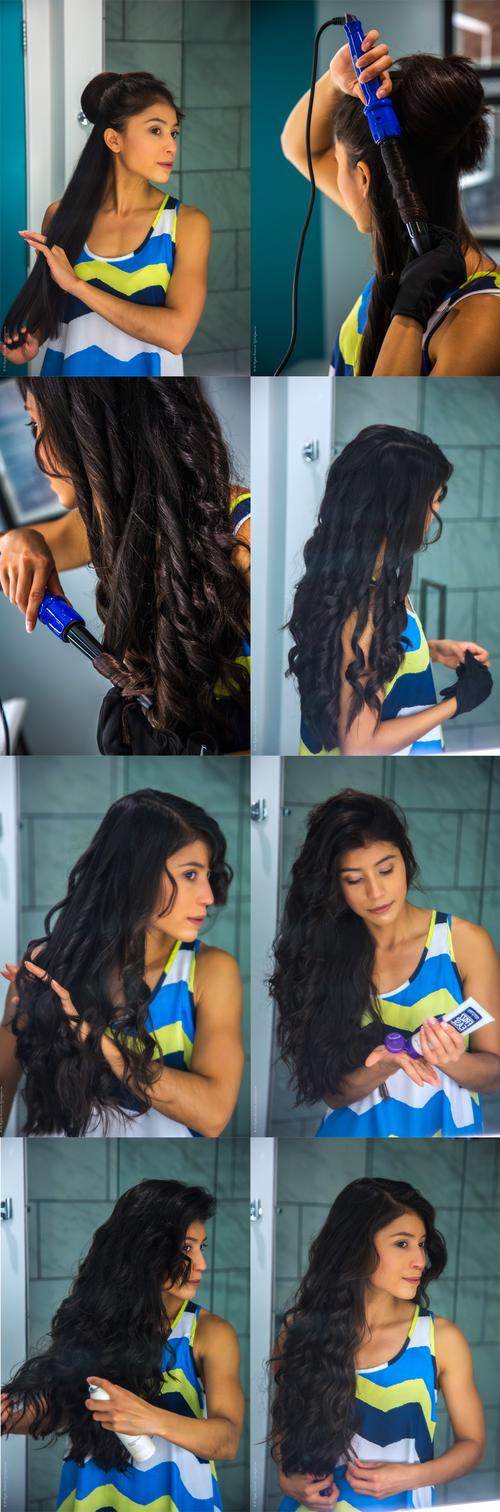 how to use a hair curling wand