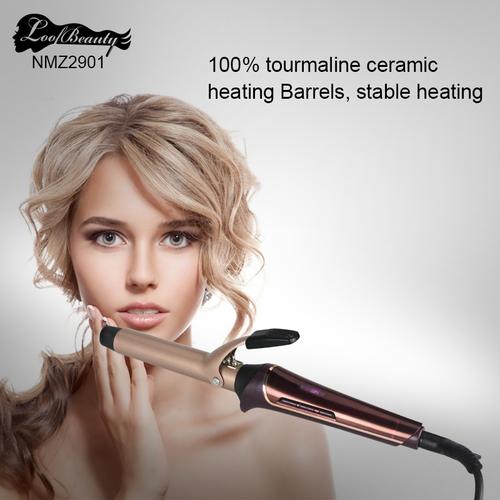 professional hair curling wand with adjustable temperature