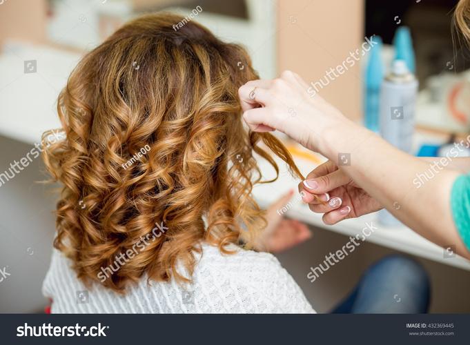 hair curling wand with glove