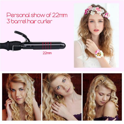 hair curling wand with glove