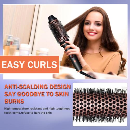 hot air hair brush styling demonstration