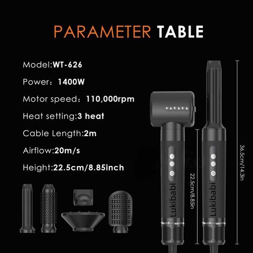 professional hot air hair brush