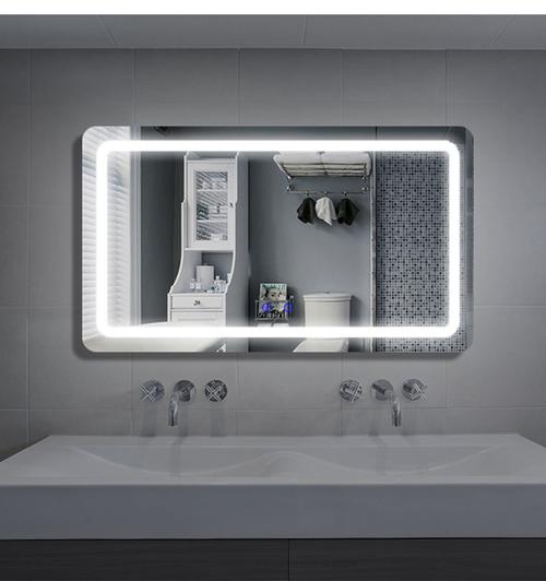 Modern bathroom mirror installation demonstration