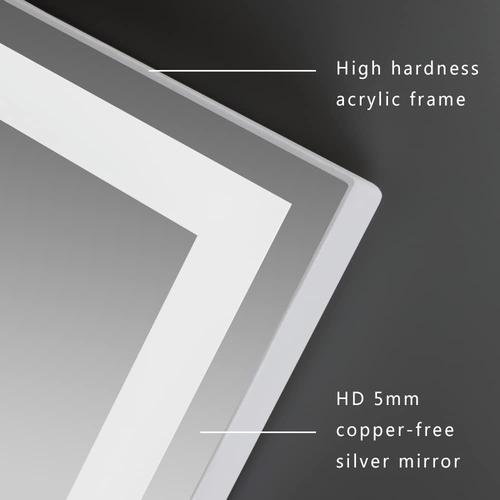 anti fog bathroom mirror