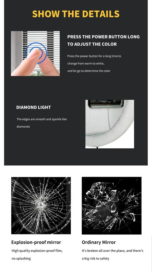 anti fog bathroom mirror