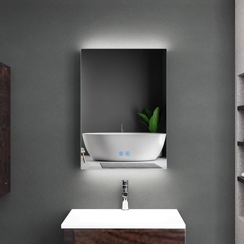 backlit bathroom mirror