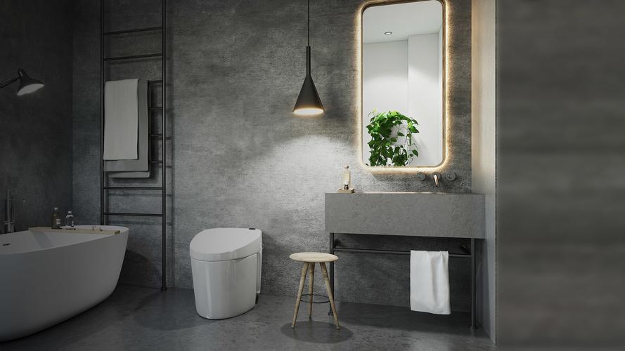 large bathroom mirror