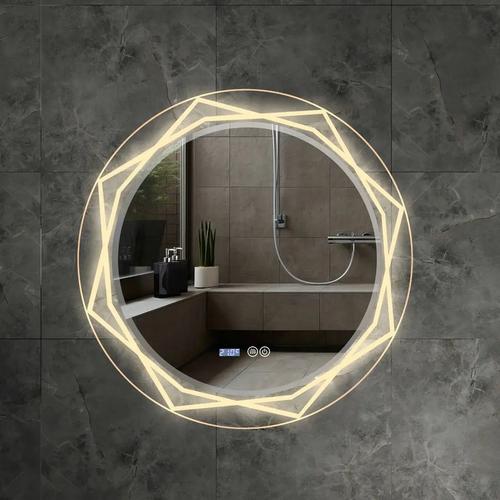 round bathroom mirror