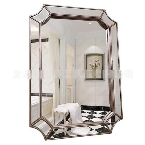 bathroom mirror with shelf