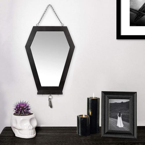 bathroom mirror with shelf